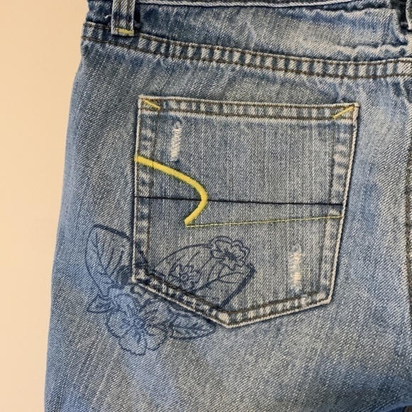 American Eagle‎ beaded jean shorts size 8 - Picture 6 of 10